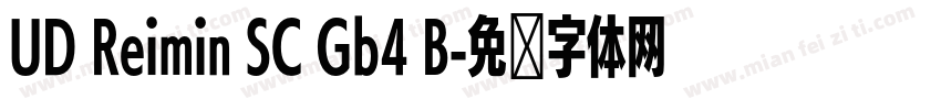 UD Reimin SC Gb4 B字体转换
